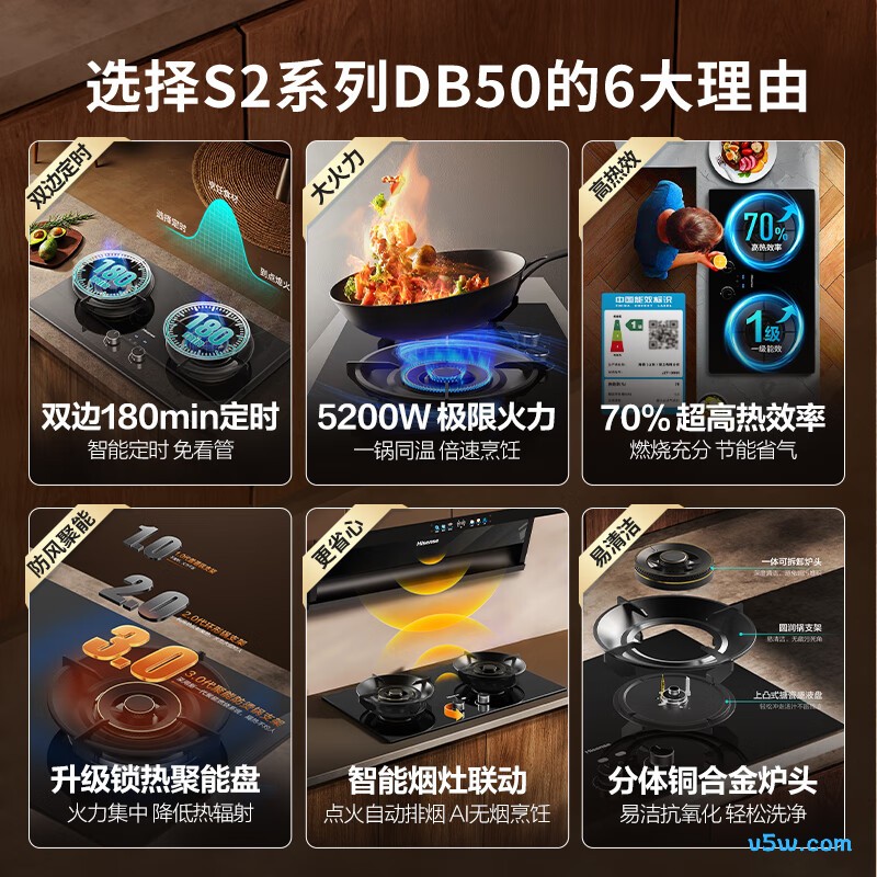 海信JZT-E5天然气灶然气灶图片