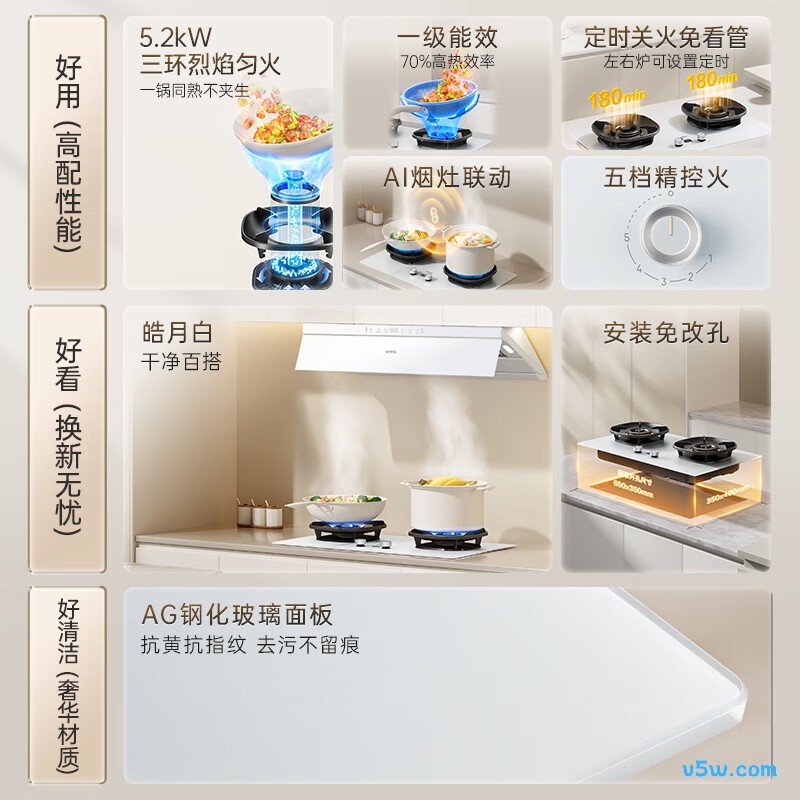 华帝i10308W天然气灶然气灶图片