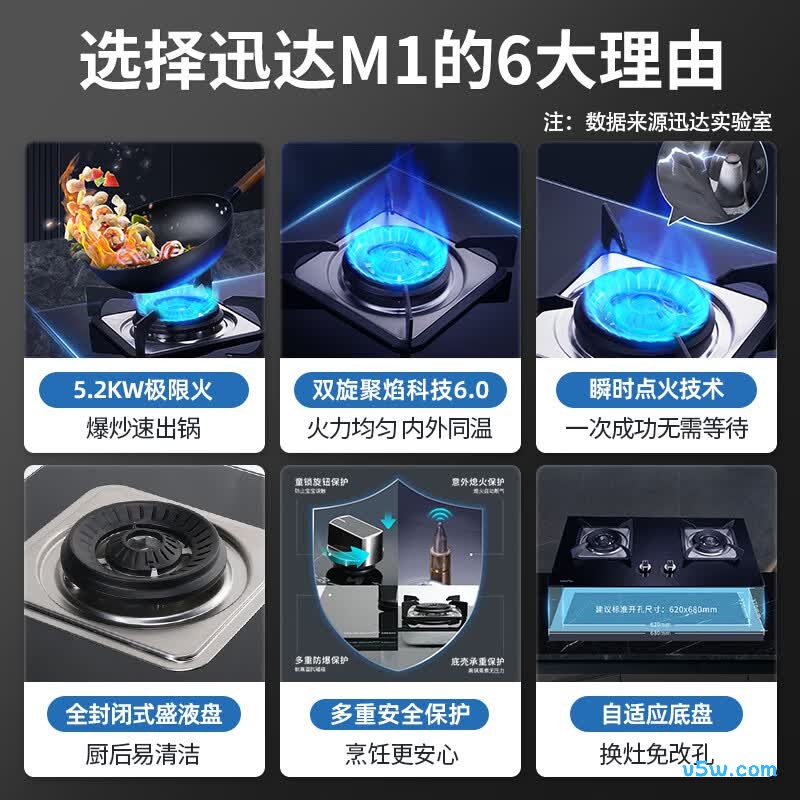 迅达M1天然气灶然气灶图片