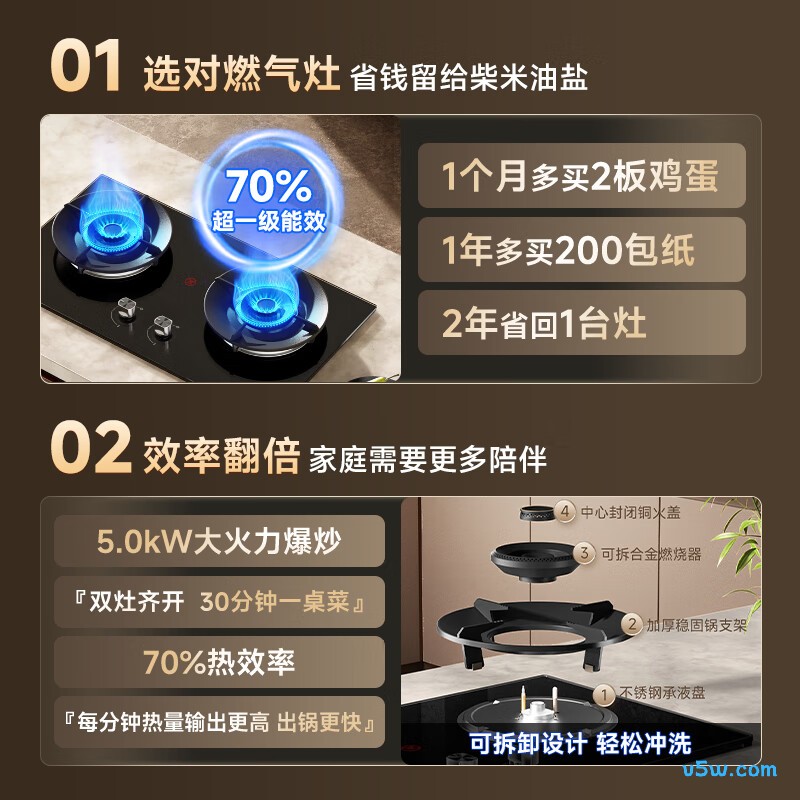 康佳JZT-S51G液化气灶然气灶图片