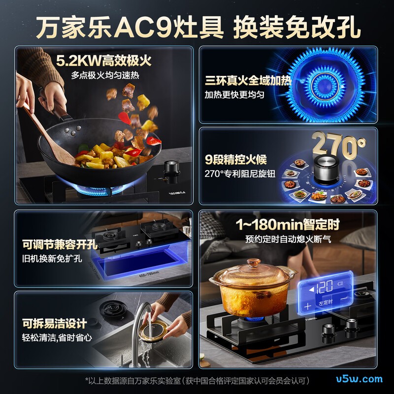 万家乐AC9天然气灶然气灶图片