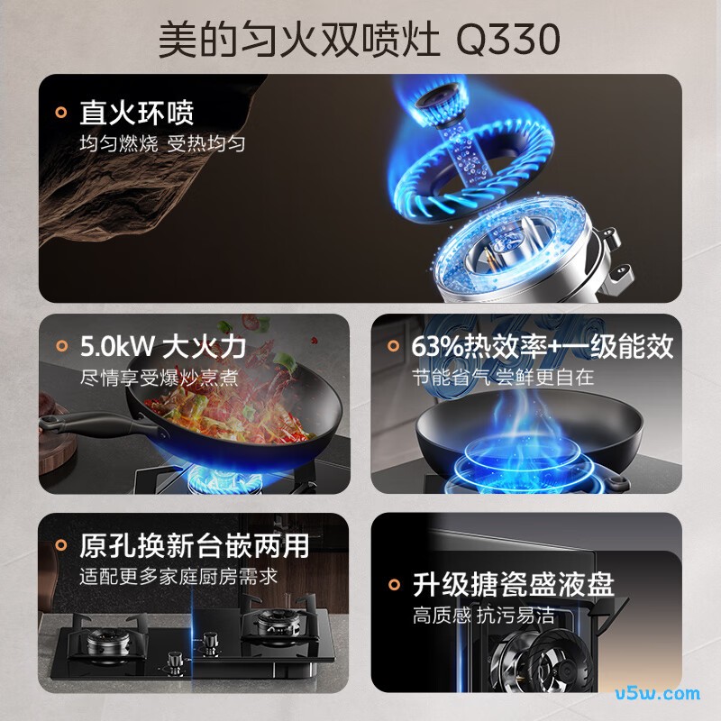 美的Q330天然气灶然气灶图片