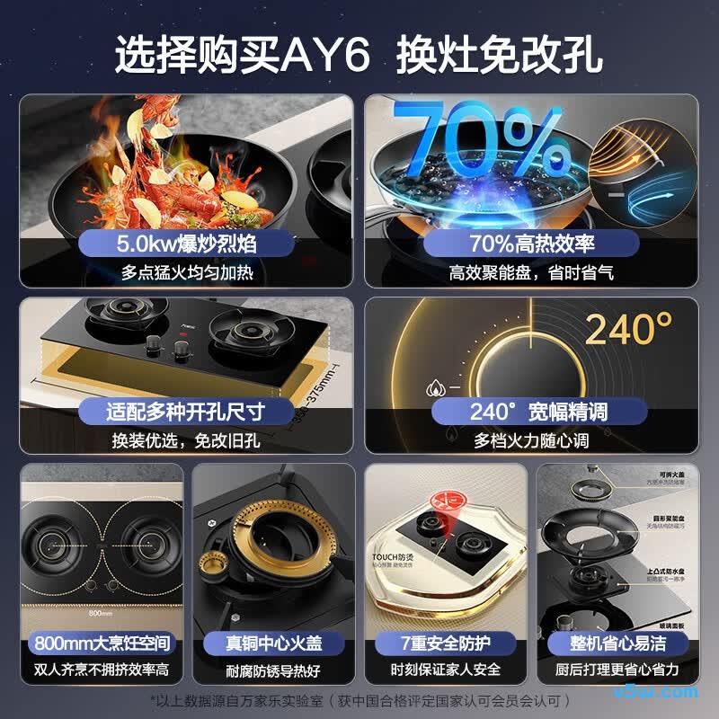 万家乐AY6天然气灶然气灶图片