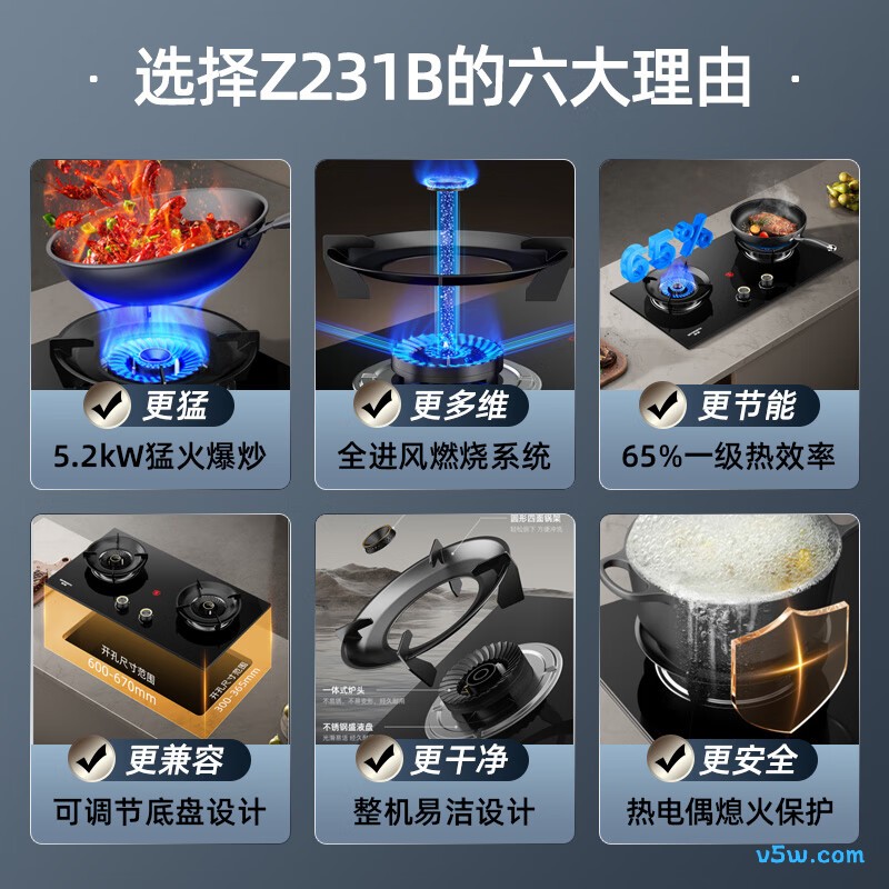 创维Z231B天然气灶然气灶图片
