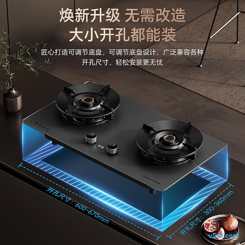 荣事达JZY-C604YS-1液化气灶然气灶图片
