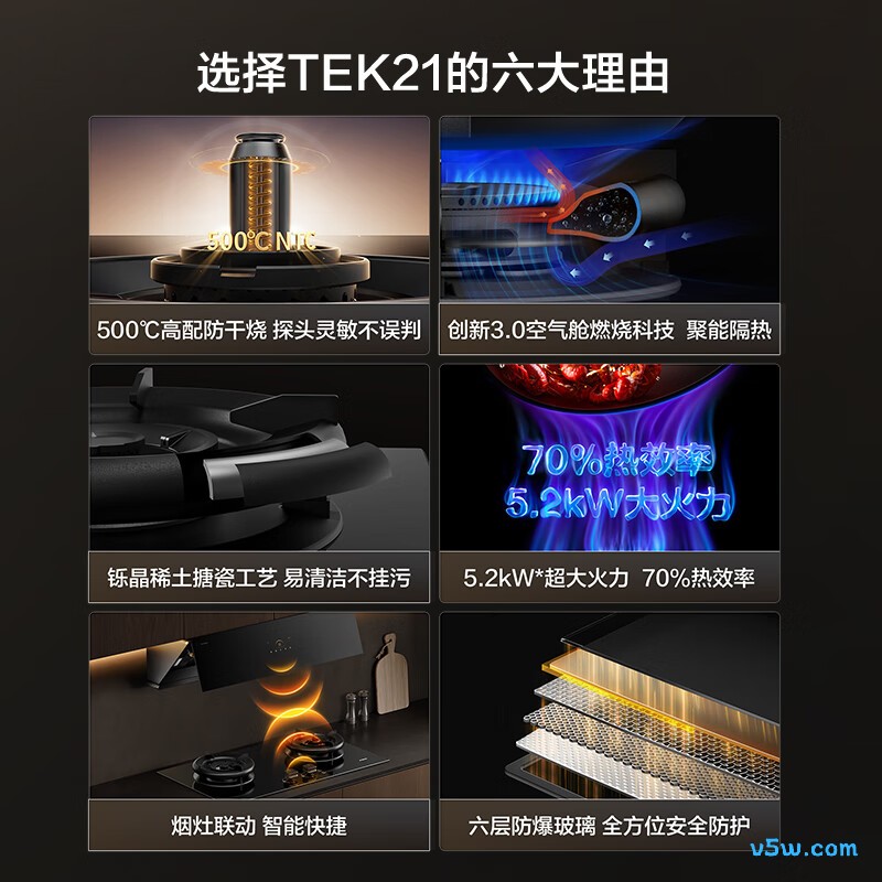 方太TEK21天然气灶然气灶图片