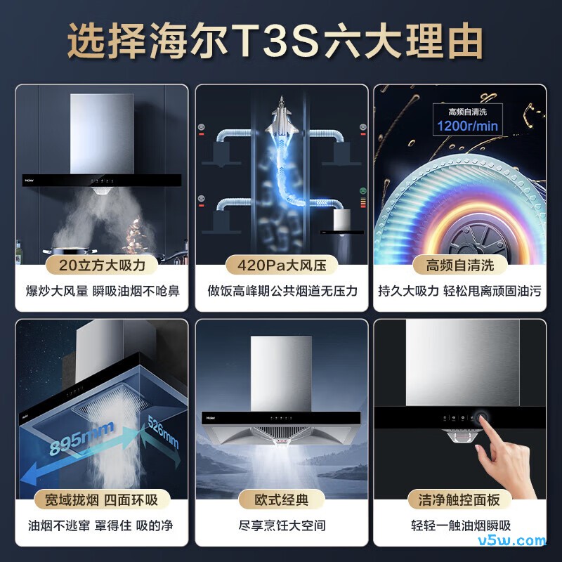 海尔T3S+H70A天然气灶然气灶图片
