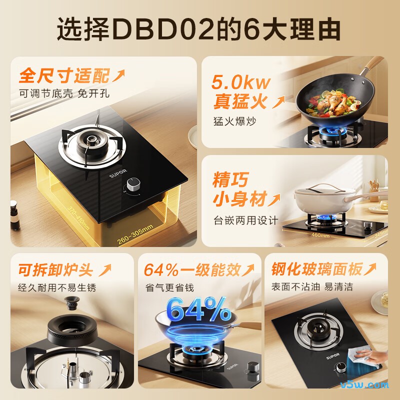 苏泊尔DBD02天然气灶然气灶图片