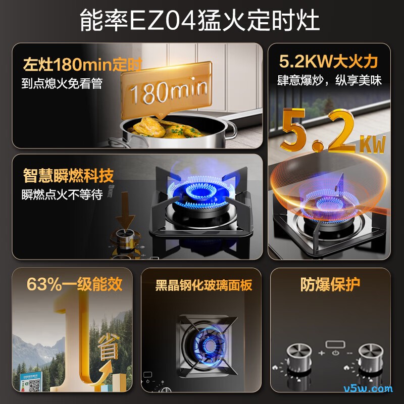能率JZT-EZ04天然气灶然气灶图片