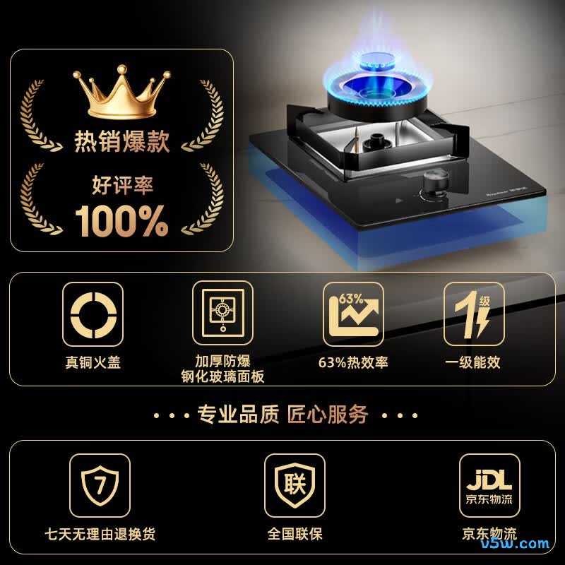 荣事达JZT-D51天然气灶然气灶图片
