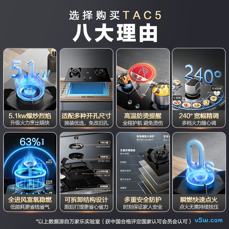 万家乐TAC5天然气灶然气灶图片
