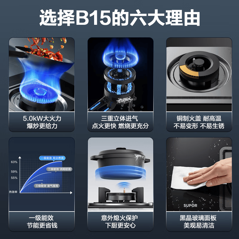 苏泊尔B15液化气灶然气灶图片