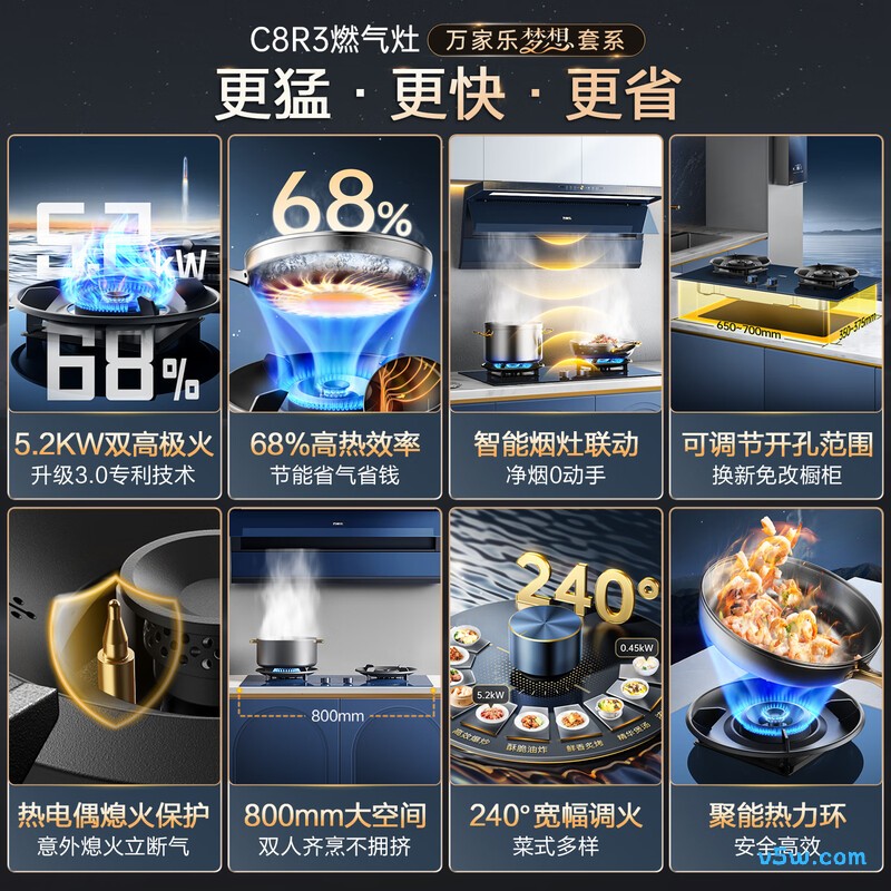 万家乐C8R3天然气灶然气灶图片