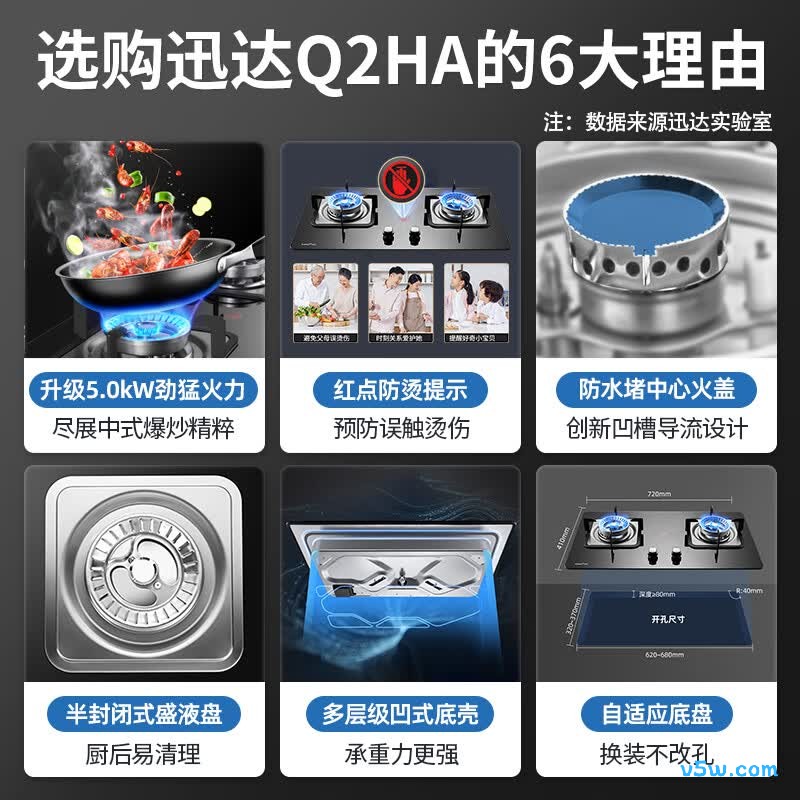 迅达Q2HA液化气灶然气灶图片