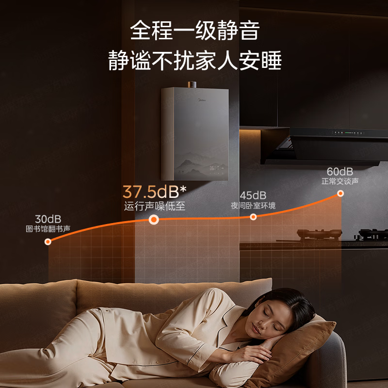 美的X9S燃气热水器图片