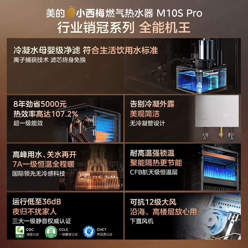 美的M10S Pro燃气热水器图片