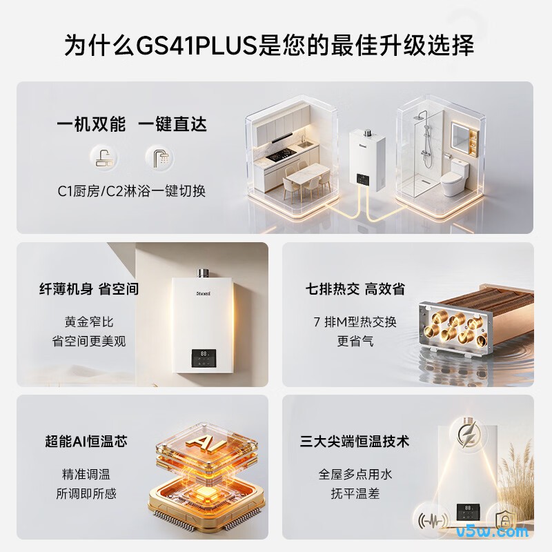 林内JSQ31-GS41Plus燃气热水器图片