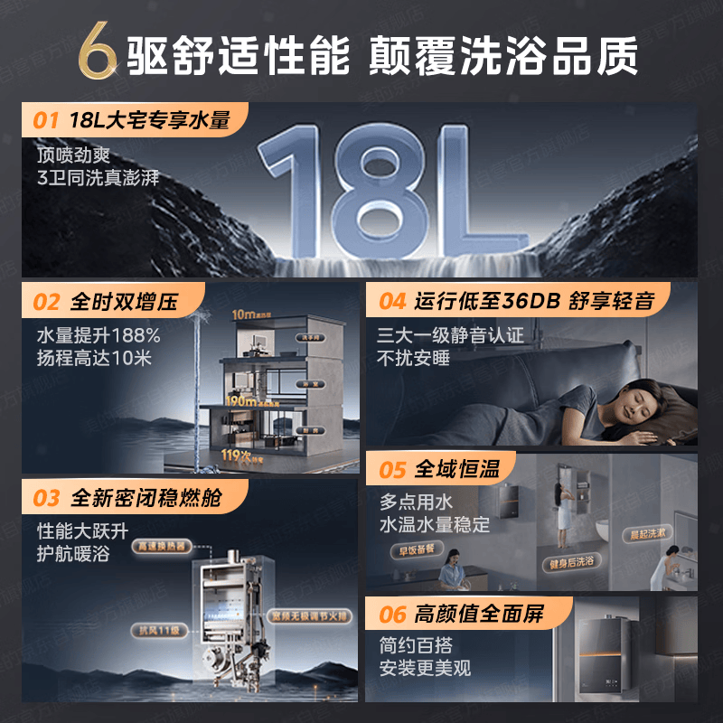美的M9 Max燃气热水器图片