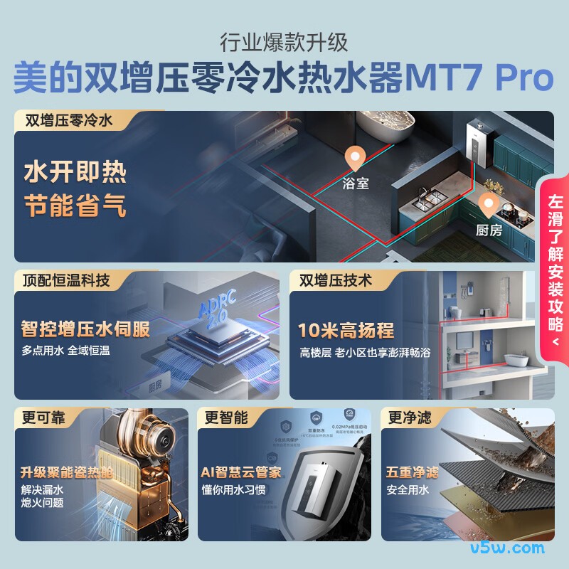 美的JSQ30-MT7 Pro燃气热水器图片