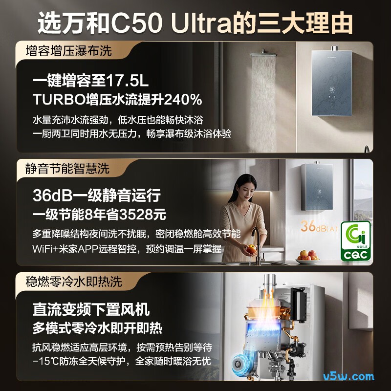 万和JSQ30-16C50 ULTRA燃气热水器图片