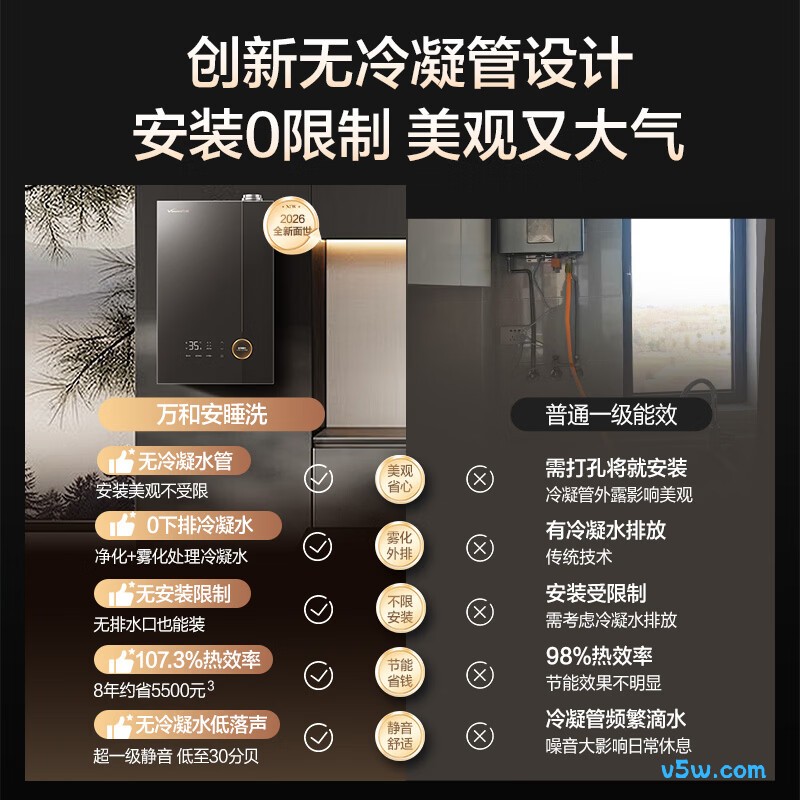 万和V10L TURBO燃气热水器图片
