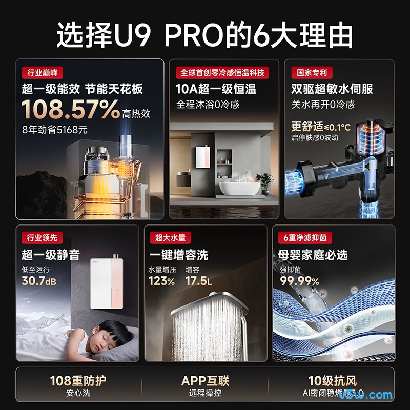 万家乐U9 PRO(F)燃气热水器图片