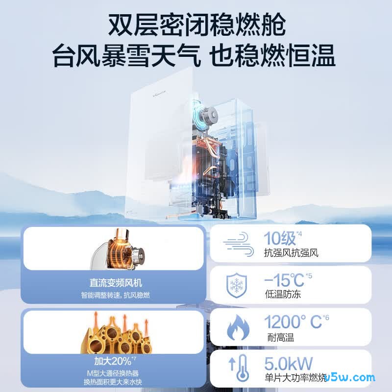 万和P7 Ultra燃气热水器图片