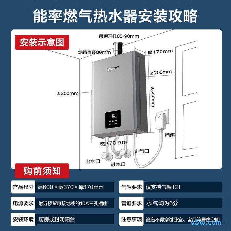 能率18EQ42AFEX燃气热水器图片
