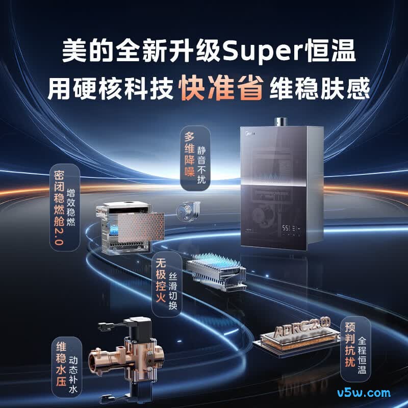 美的M9RMax燃气热水器图片