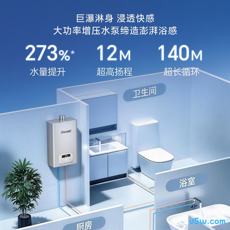 林内16GS87R燃气热水器图片