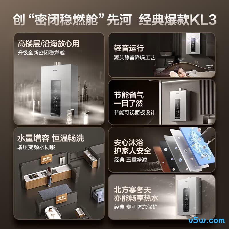 海尔KL3燃气热水器图片