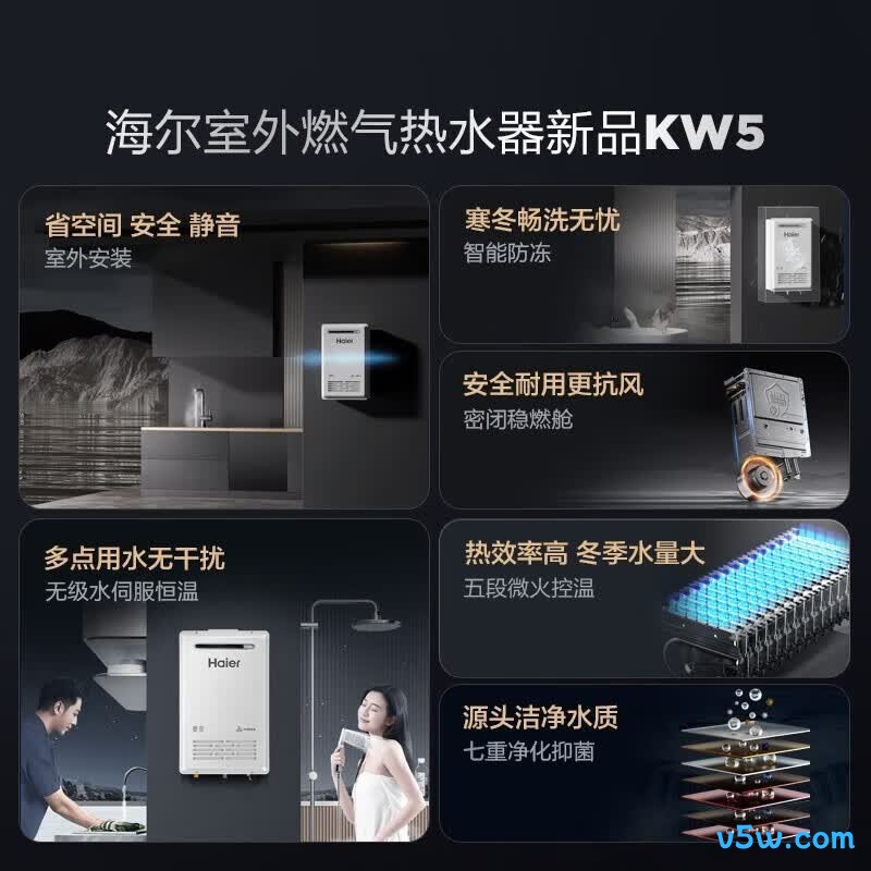 海尔KW5燃气热水器图片