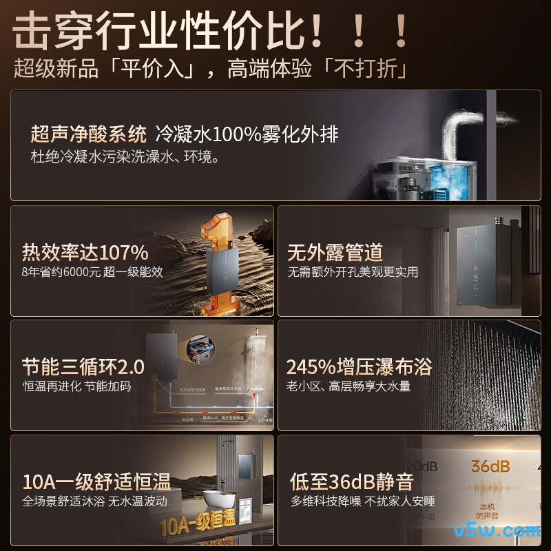 华帝i12579E燃气热水器图片