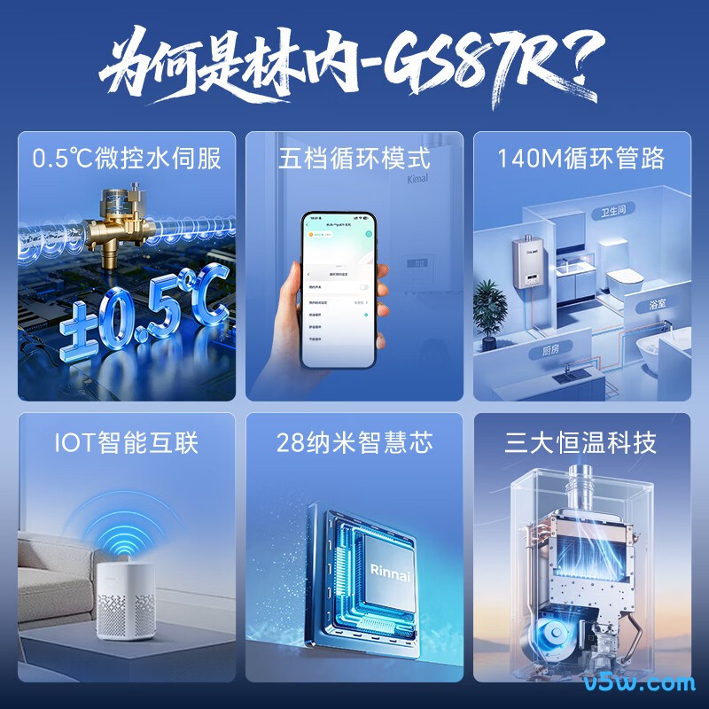 林内16GS87R燃气热水器图片