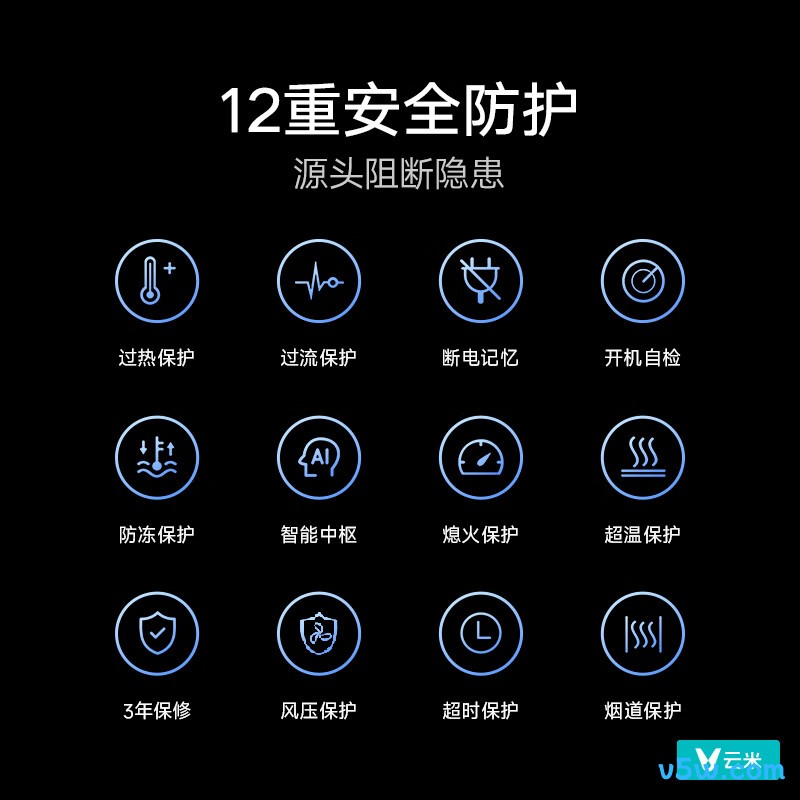 云米JSLQ27-VGW1645燃气热水器图片