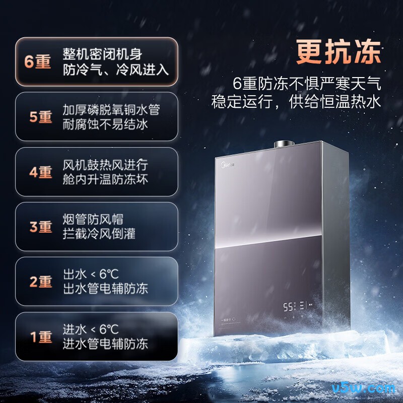 美的M9RPro燃气热水器图片