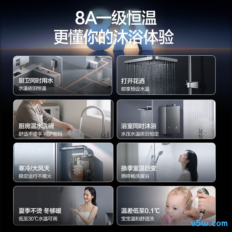 万和V9LPRO燃气热水器图片