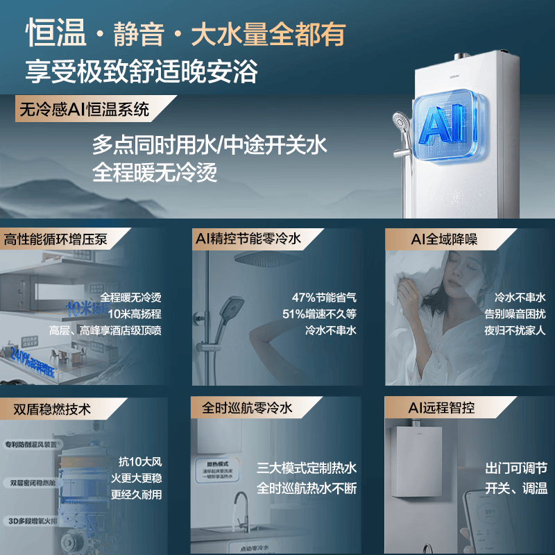 老板HD-J10P-16燃气热水器图片