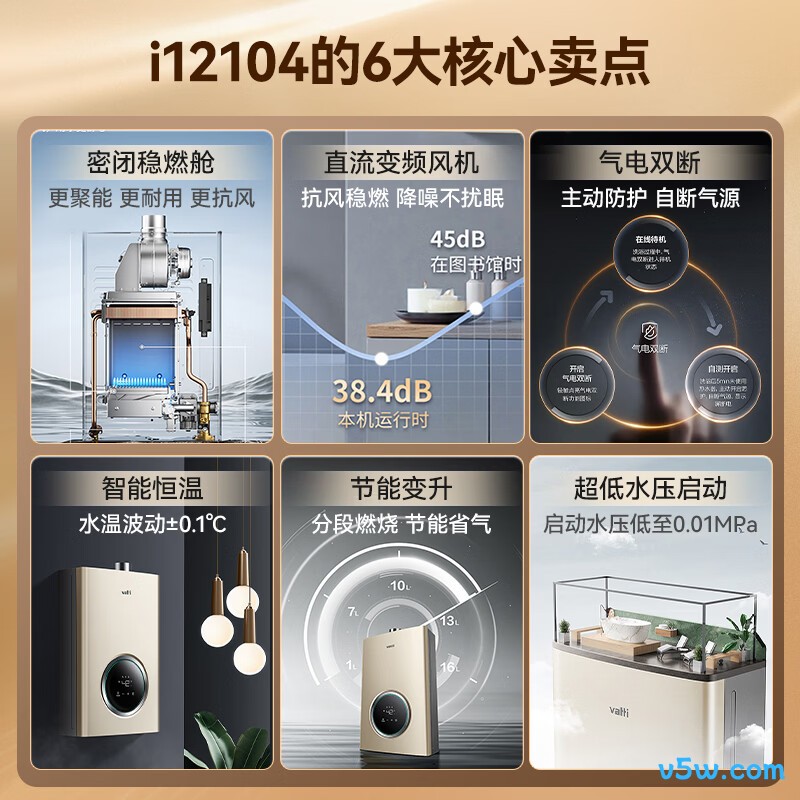 华帝i12104燃气热水器图片