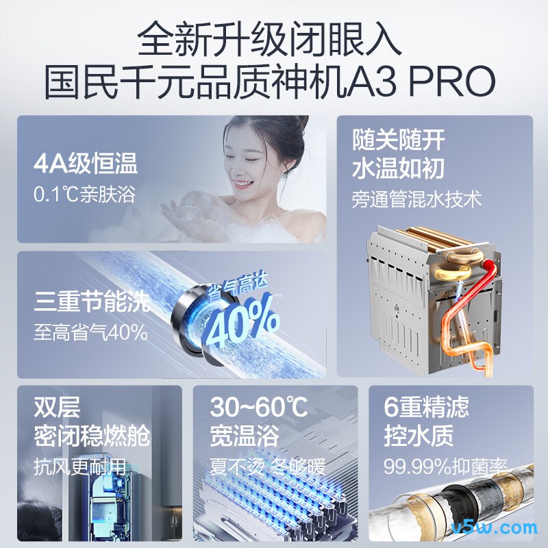 万和14A3 PRO燃气热水器图片