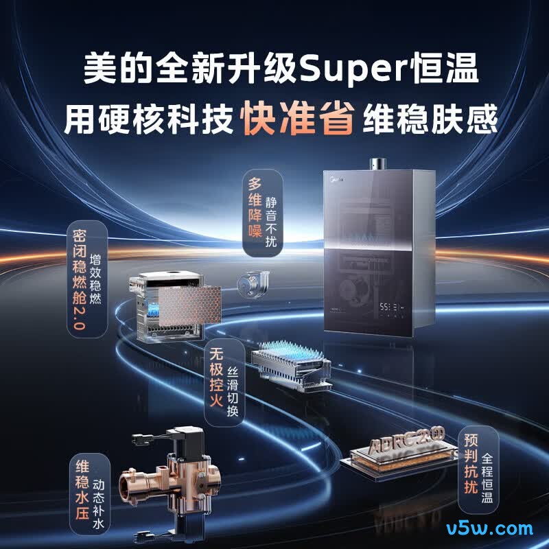 美的M9RPro燃气热水器图片