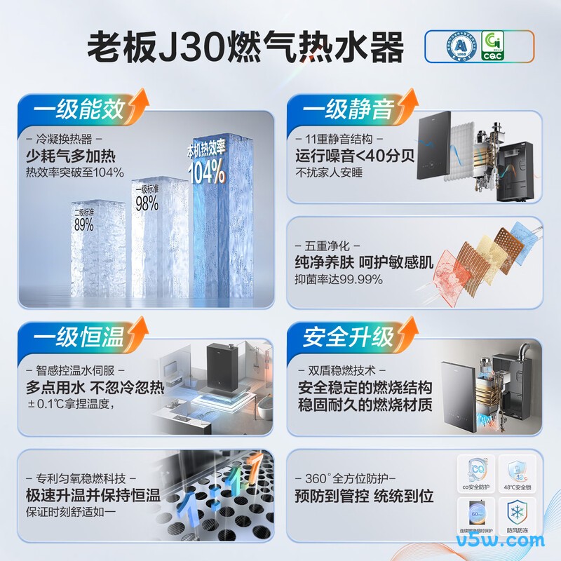 老板HT3-J30-16燃气热水器图片