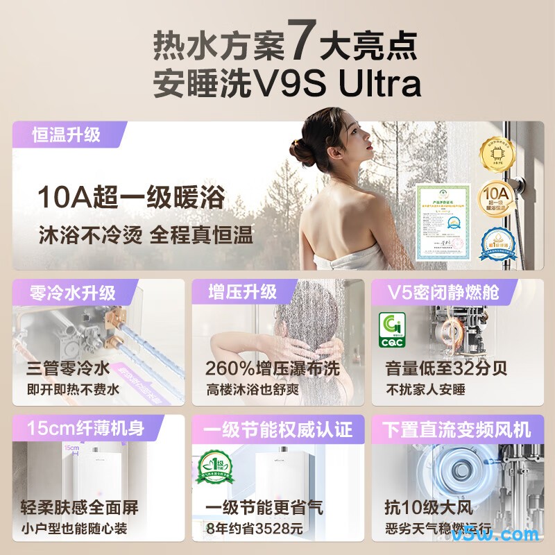 万和V9S Ultra燃气热水器图片