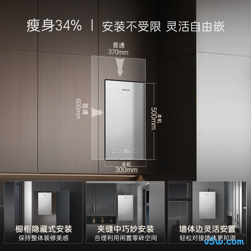卡萨帝CWV5Mini燃气热水器图片