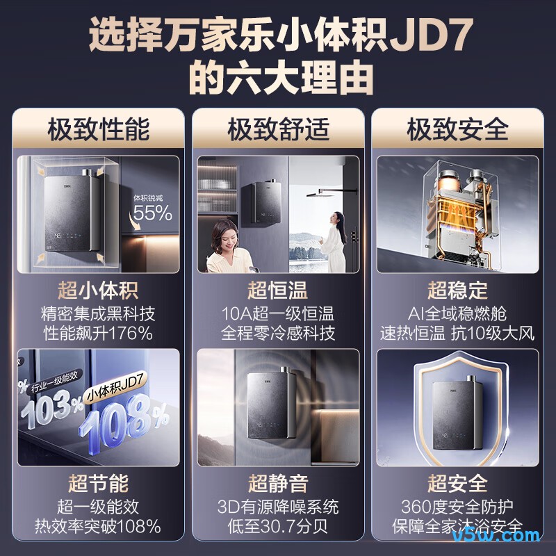 万家乐JD7燃气热水器图片