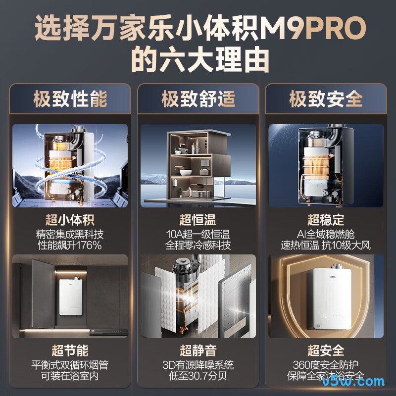 万家乐M9PRO燃气热水器图片