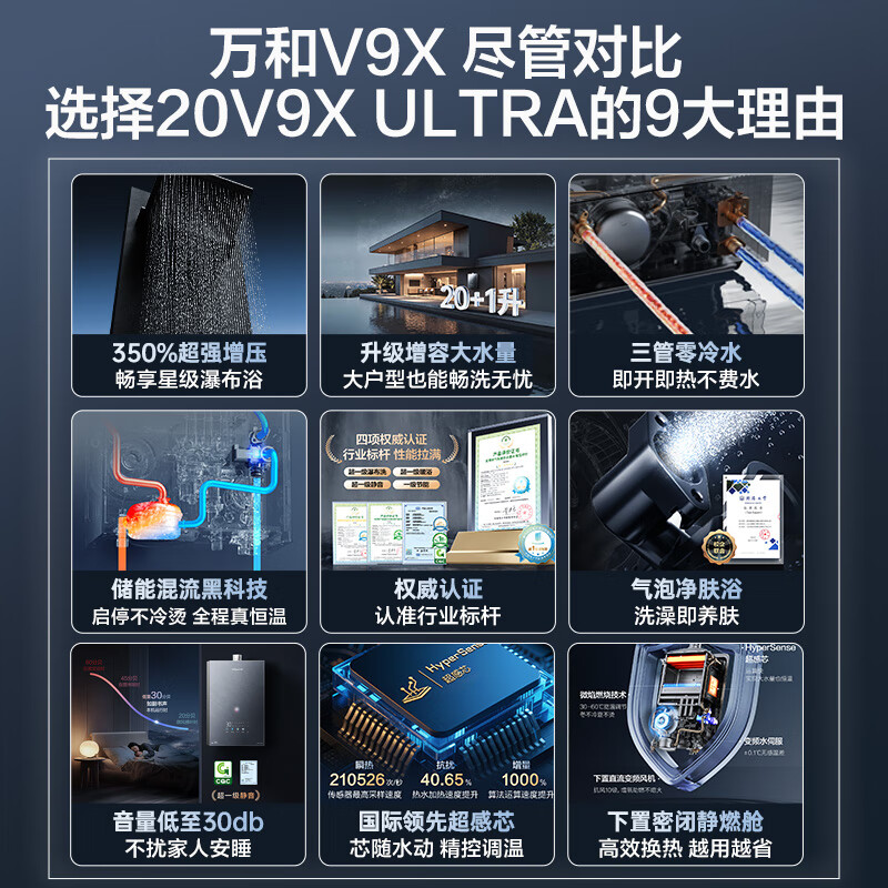 万和V9X ULTRA燃气热水器图片