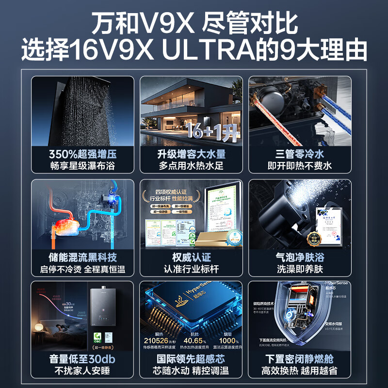 万和V9X ULTRA燃气热水器图片
