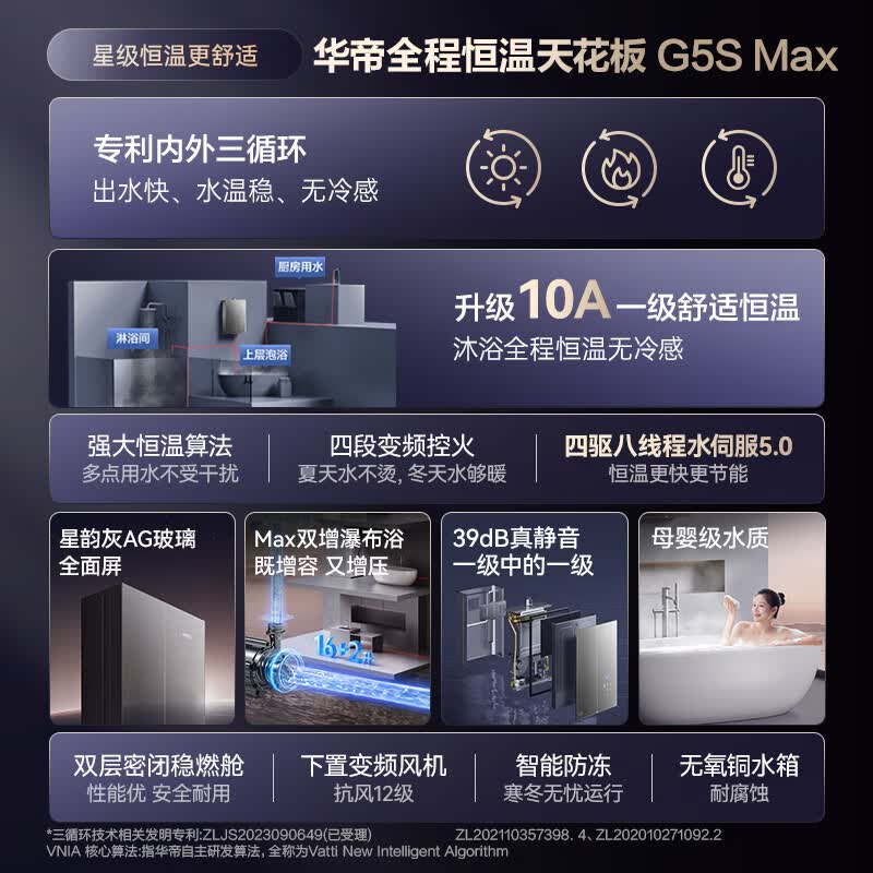 华帝G5SMAX燃气热水器图片