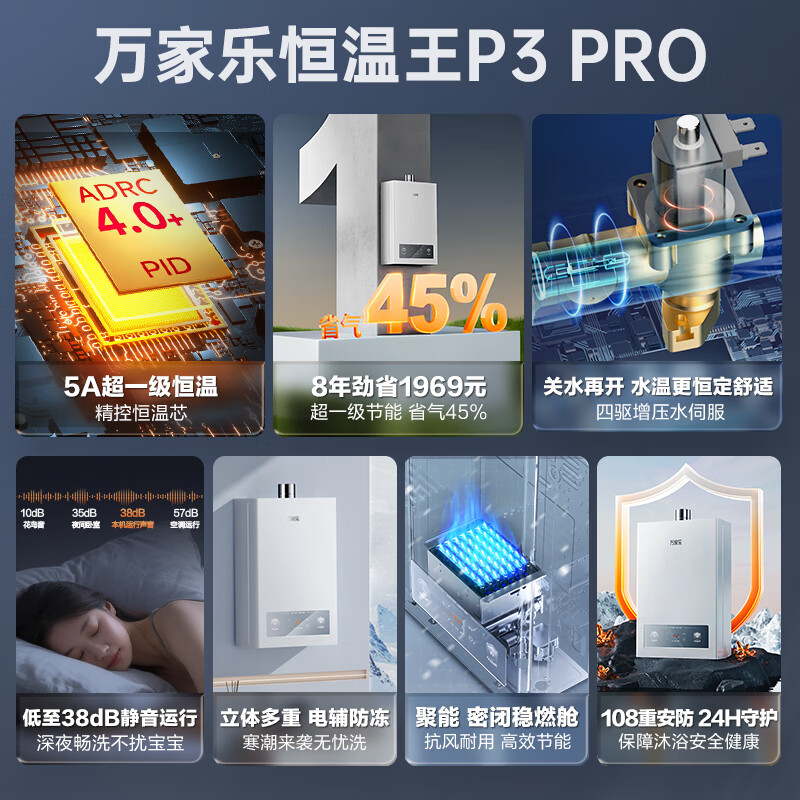 万家乐P3PRO(F）燃气热水器图片